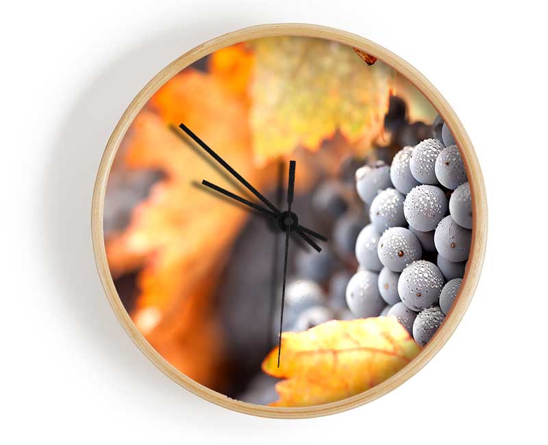 Grapes Clock - Wallart-Direct UK