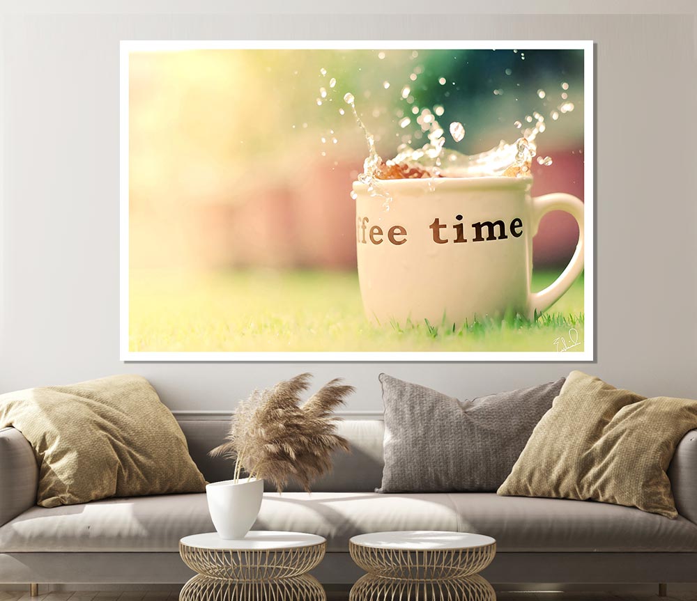 Coffee Time Print Poster Wall Art