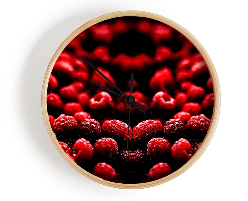 Raspberry Galour Clock - Wallart-Direct UK