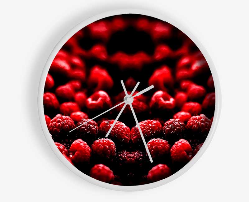 Raspberry Galour Clock - Wallart-Direct UK