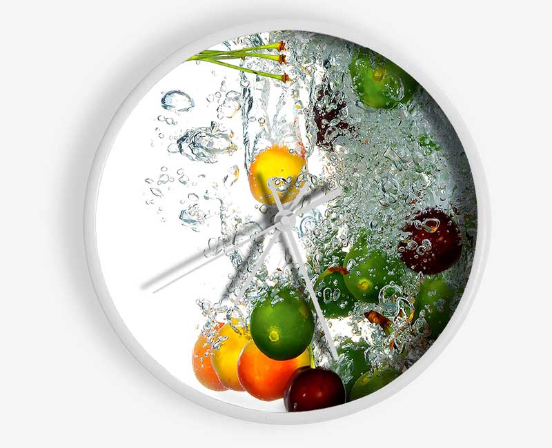 Fresh Fruits Clock - Wallart-Direct UK