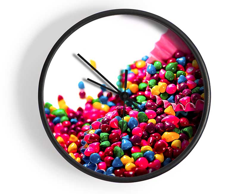 Colourful Candys Clock - Wallart-Direct UK