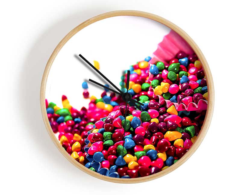 Colourful Candys Clock - Wallart-Direct UK