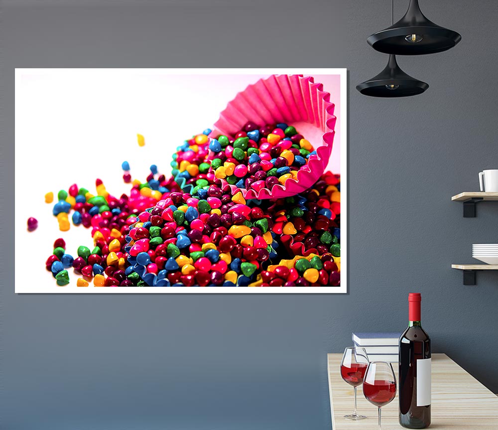 Colourful Candys Print Poster Wall Art