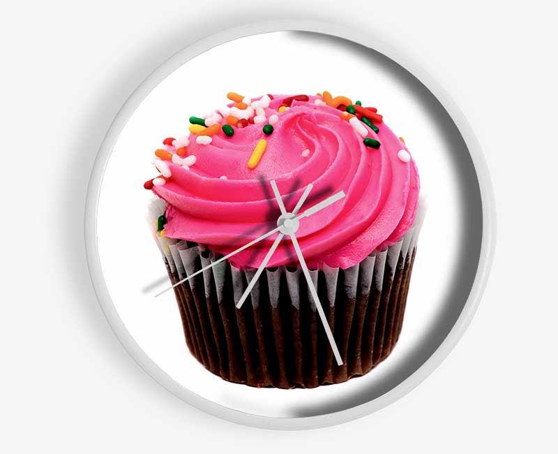 Pink Cupcake Sprinkle Clock - Wallart-Direct UK