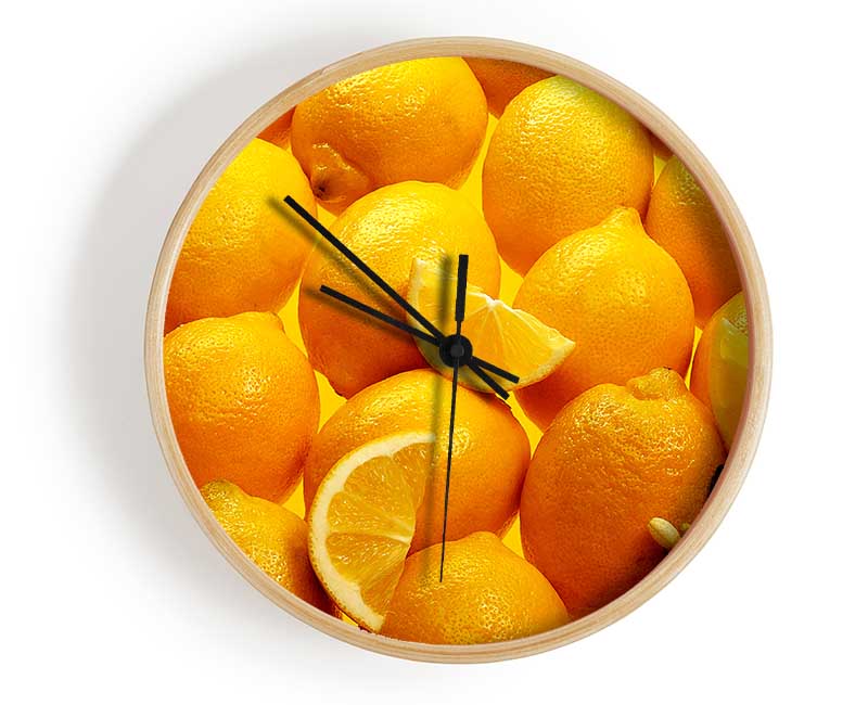 Lemons Clock - Wallart-Direct UK