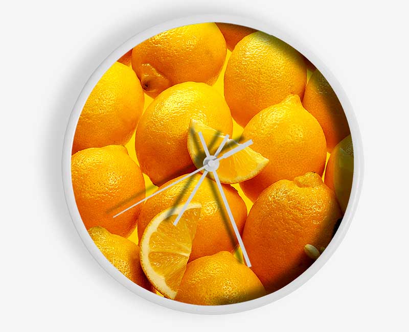 Lemons Clock - Wallart-Direct UK