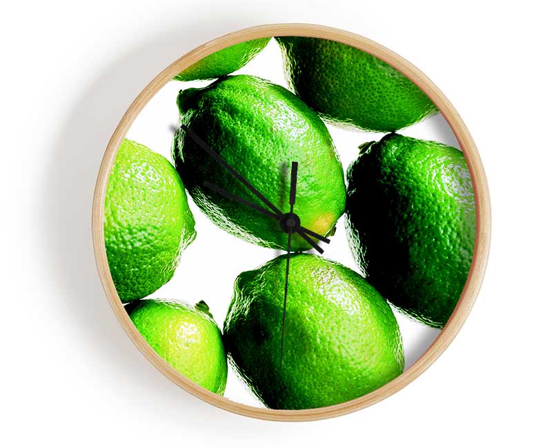 Lime Ocean Clock - Wallart-Direct UK