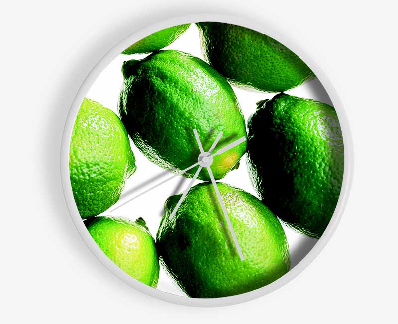 Lime Ocean Clock - Wallart-Direct UK