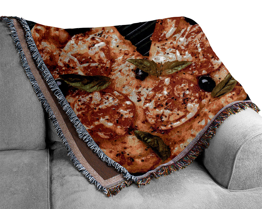 Pizza Sliced Woven Blanket