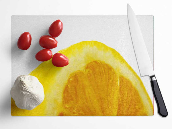 Lemon Wedge Glass Chopping Board