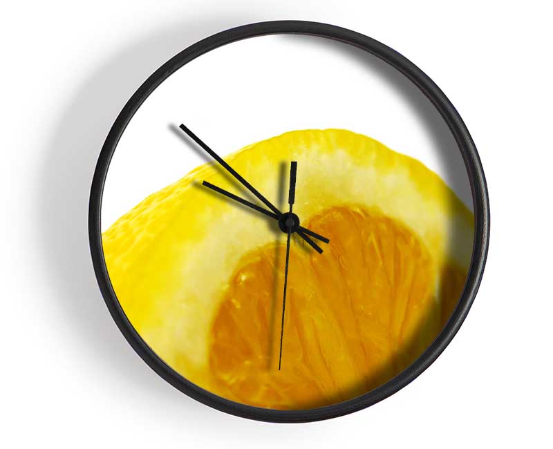 Lemon Wedge Clock - Wallart-Direct UK