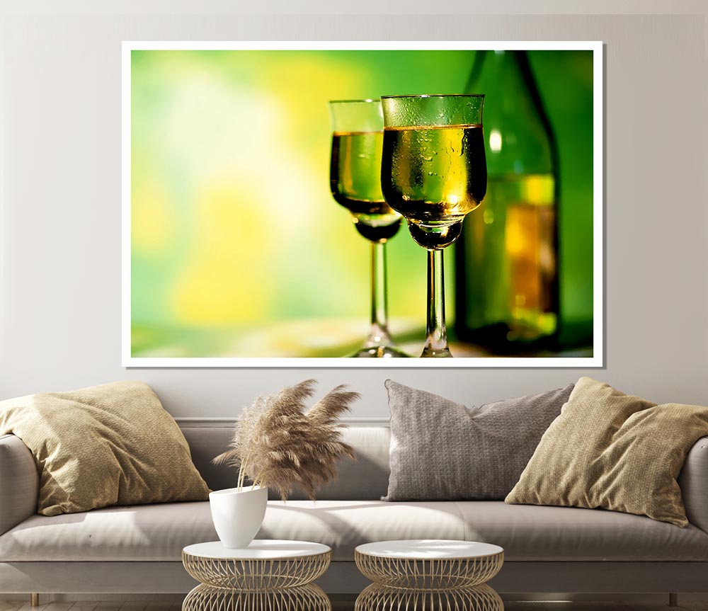 Wine Lovers Print Poster Wall Art