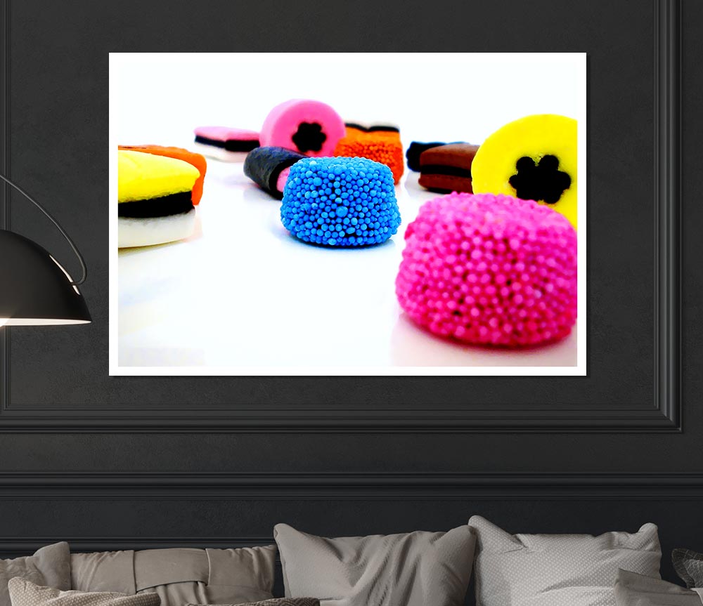 Liquorice Allsorts Dispaly Print Poster Wall Art