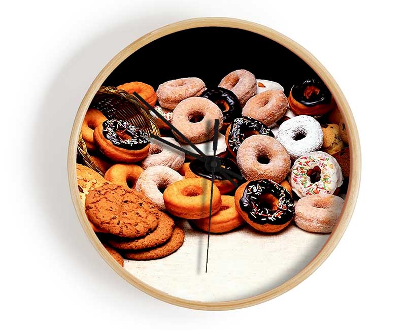 Donuts And Cookies Clock - Wallart-Direct UK