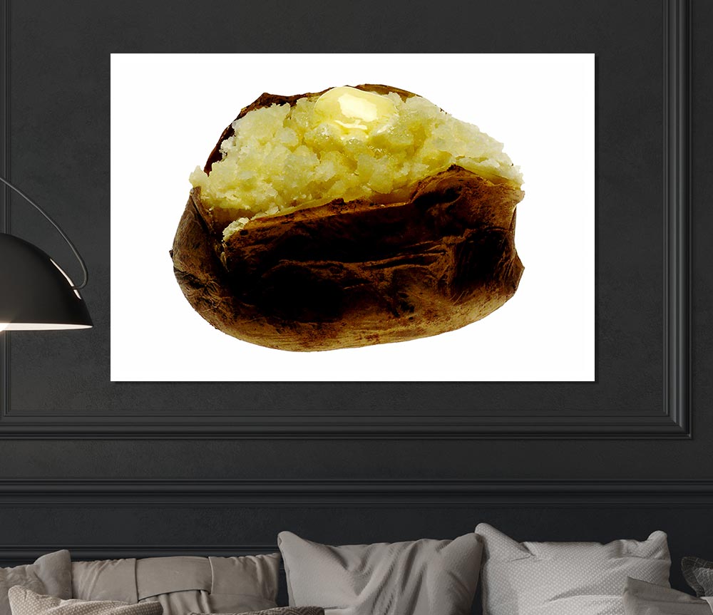 Jacket Potato Butter Melt Print Poster Wall Art