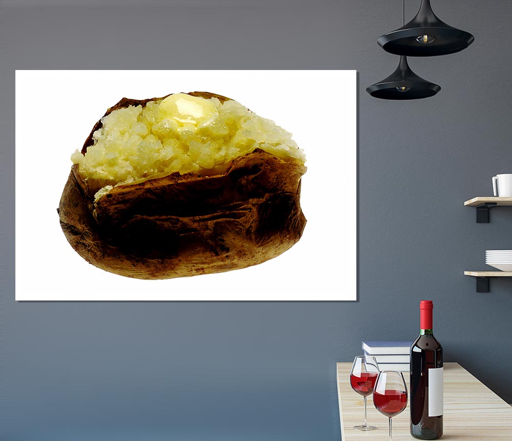 Jacket Potato Butter Melt Print Poster Wall Art