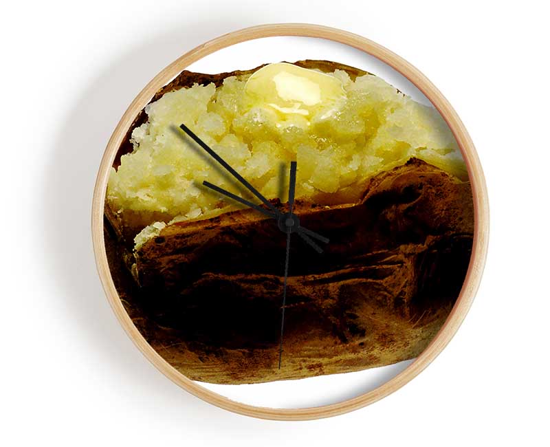 Jacket Potato Butter Melt Clock - Wallart-Direct UK