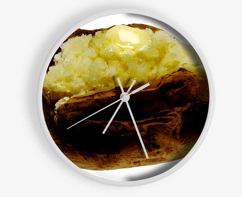 Jacket Potato Butter Melt Clock - Wallart-Direct UK