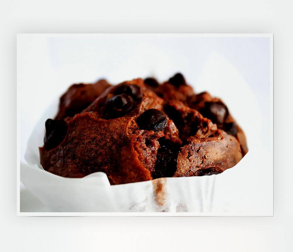 Chocolate Chip Muffin Print Poster Wall Art