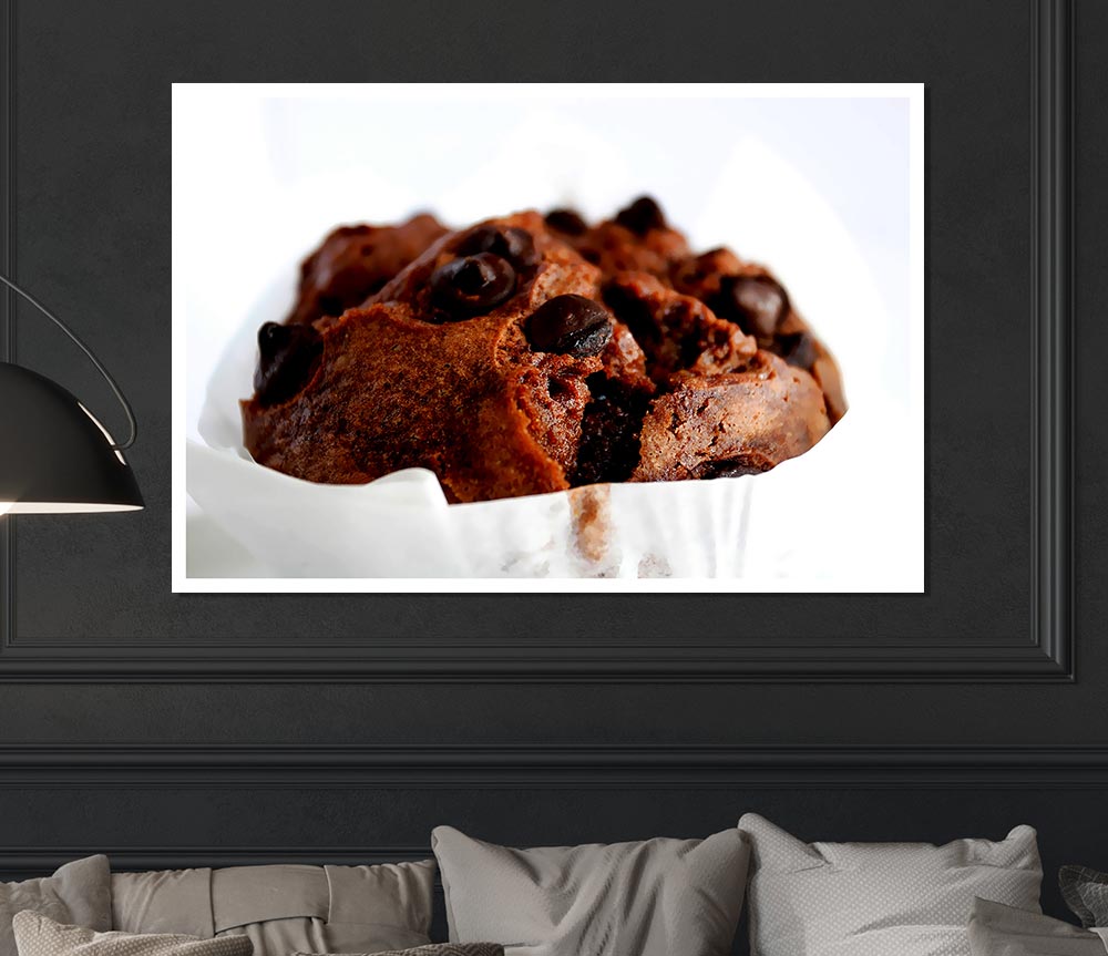 Chocolate Chip Muffin Print Poster Wall Art