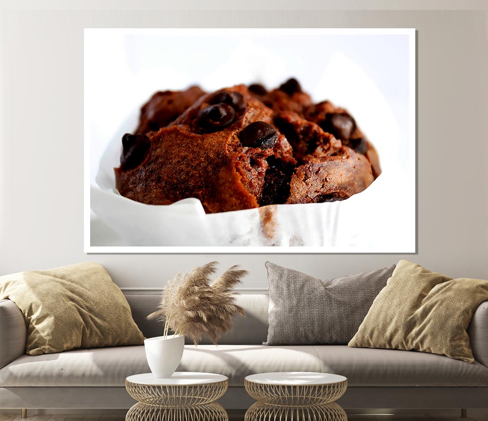 Chocolate Chip Muffin Print Poster Wall Art