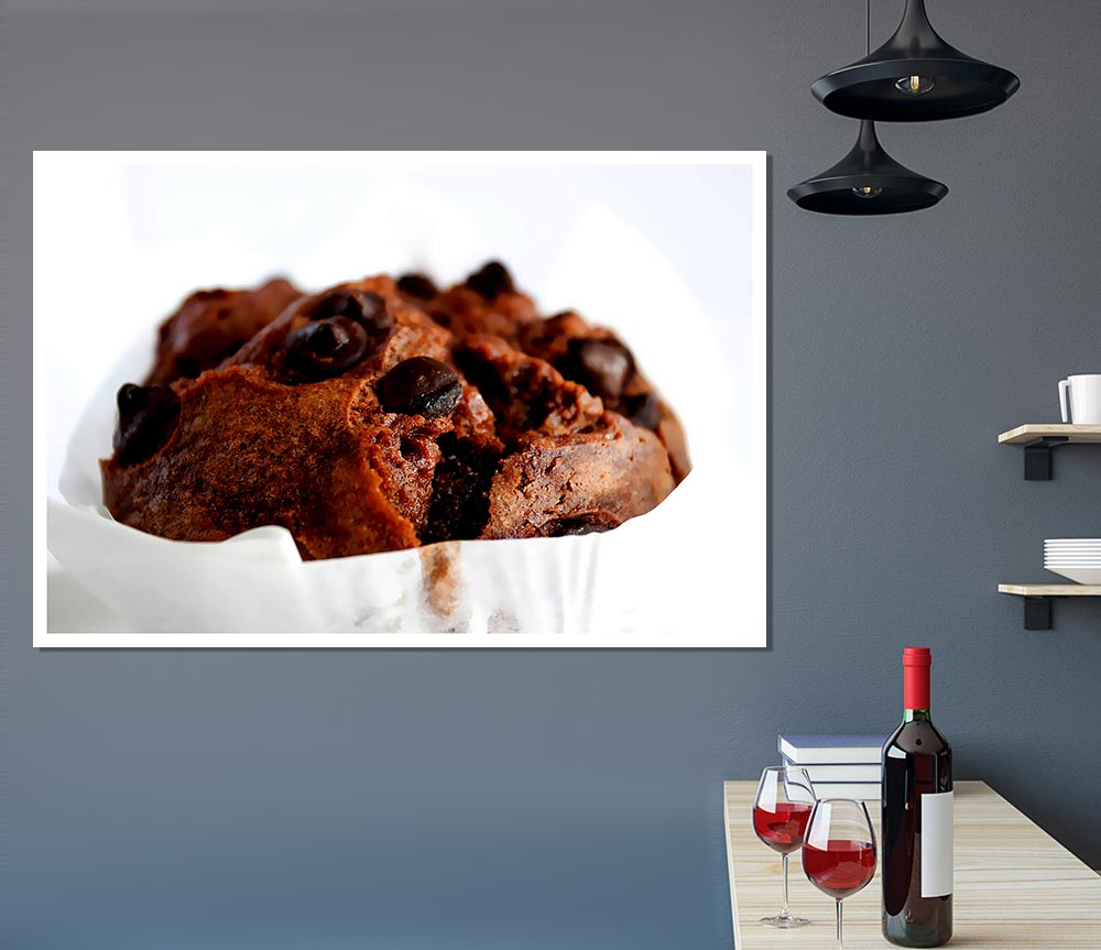 Chocolate Chip Muffin Print Poster Wall Art