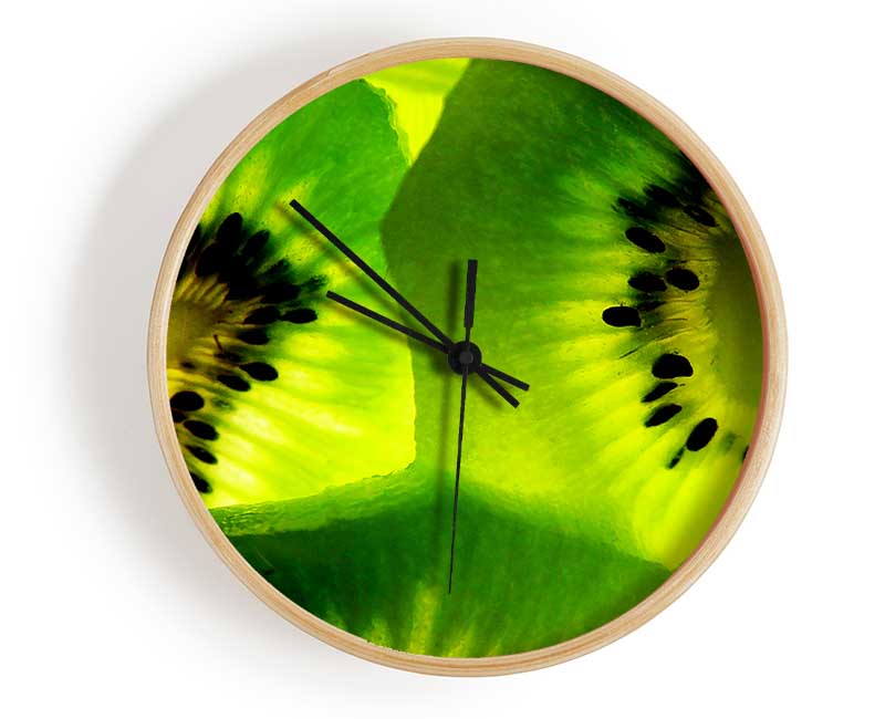 Kiwi Close-Up Clock - Wallart-Direct UK