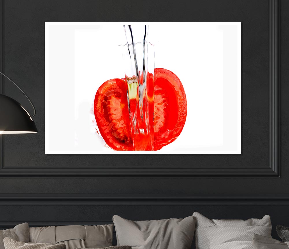 Tomato Waterfall Print Poster Wall Art