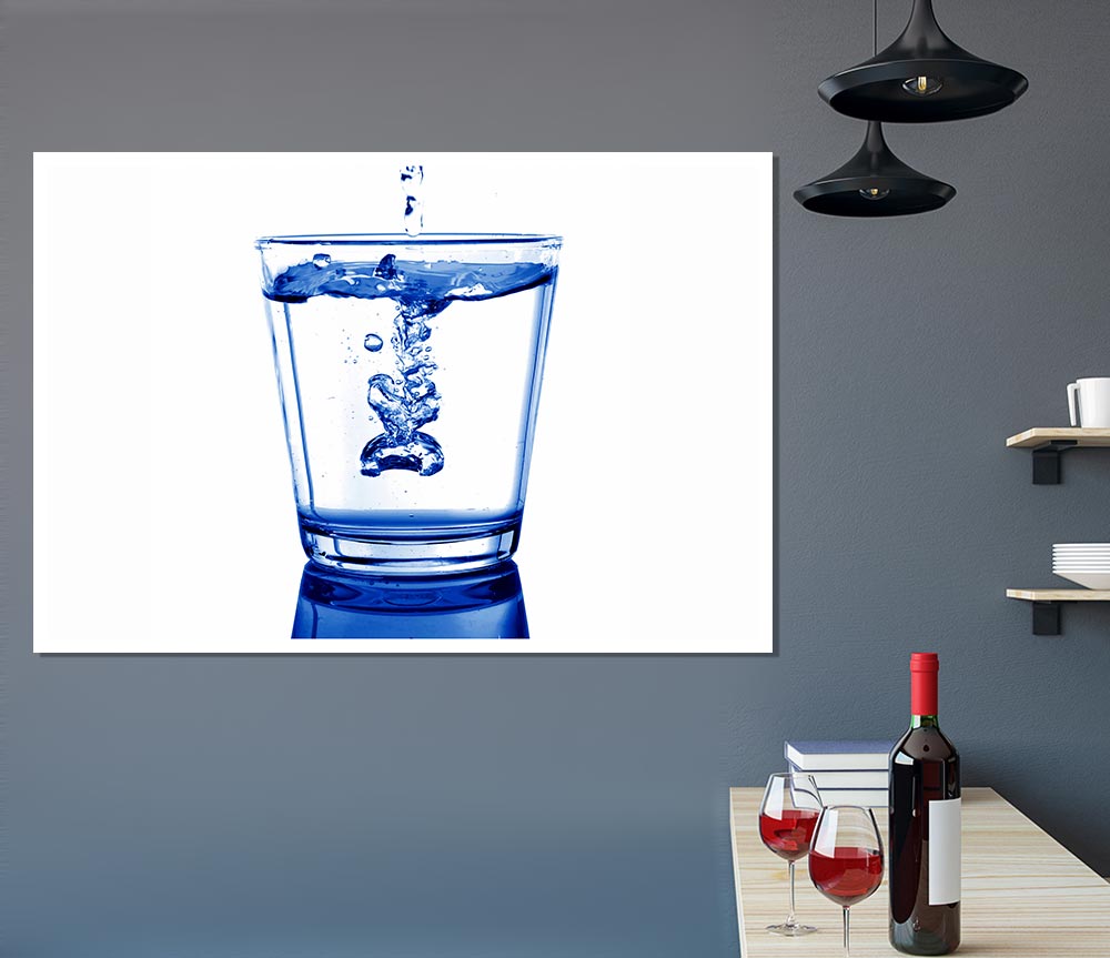 Water Glass Print Poster Wall Art