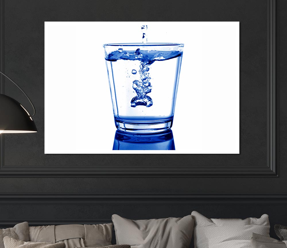 Water Glass Print Poster Wall Art