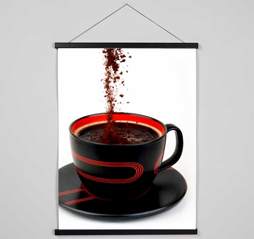 Coffee Bean Pour Hanging Poster - Wallart-Direct UK