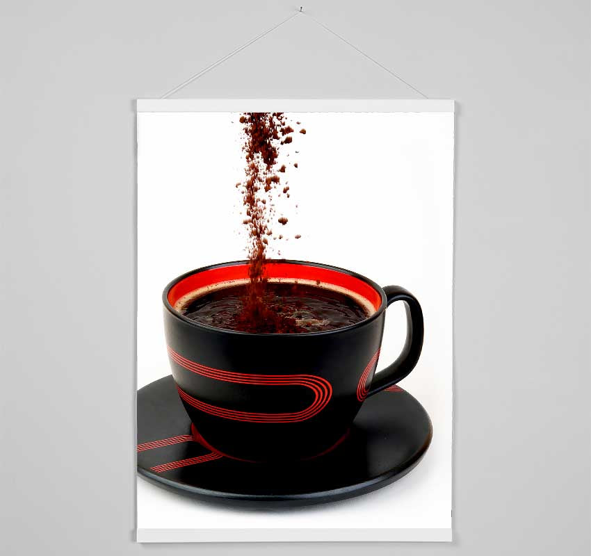 Coffee Bean Pour Hanging Poster - Wallart-Direct UK