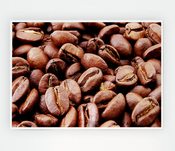 Coffee Beans Print Poster Wall Art