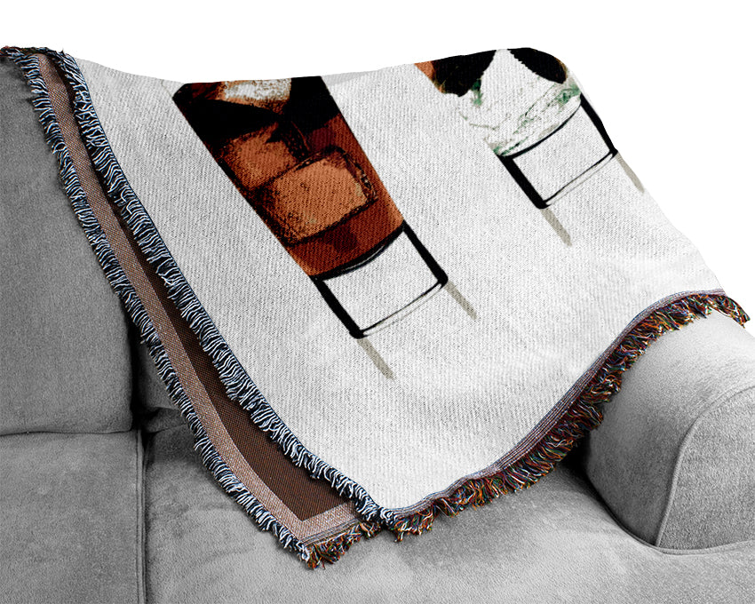 Cocktail Party With Ice Woven Blanket