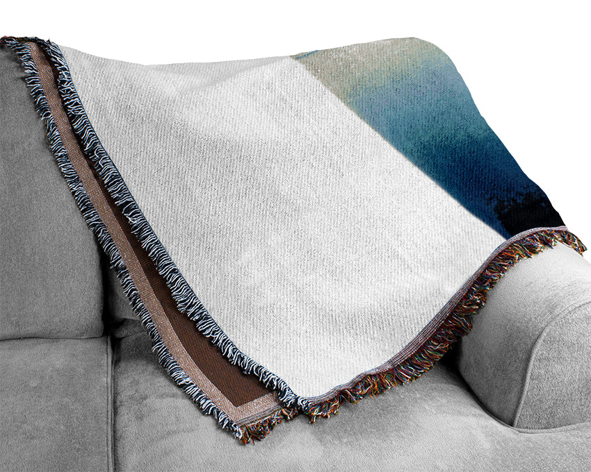 Blue Frost Slice Woven Blanket