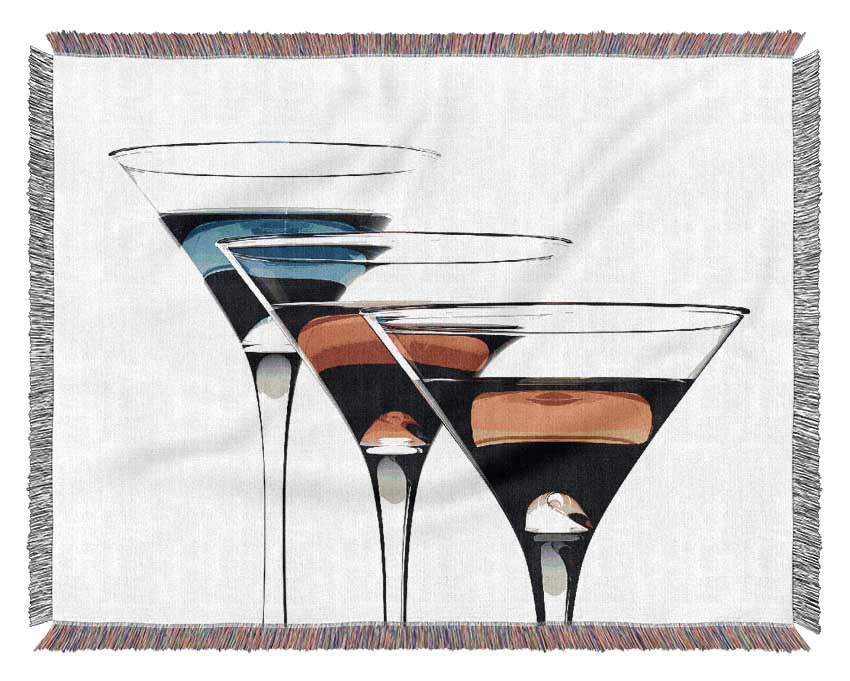 Cocktail Trio Woven Blanket