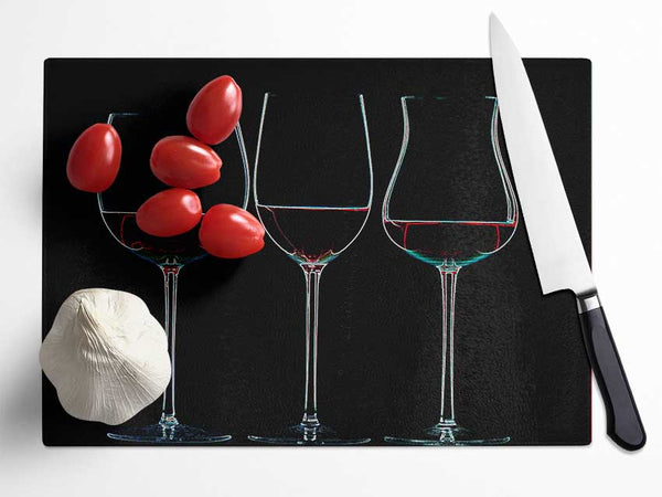 Wine Glass Glass Chopping Board