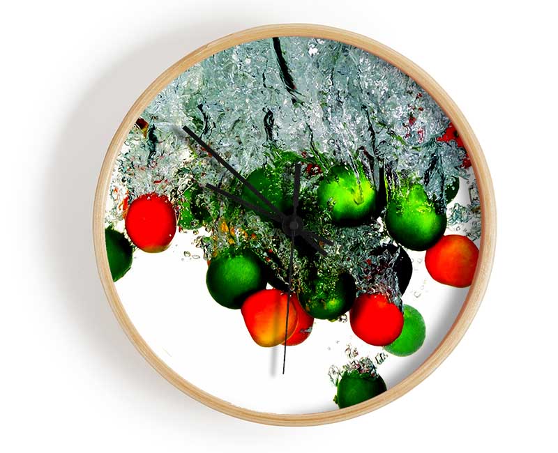 Water Splash Fruit Clock - Wallart-Direct UK