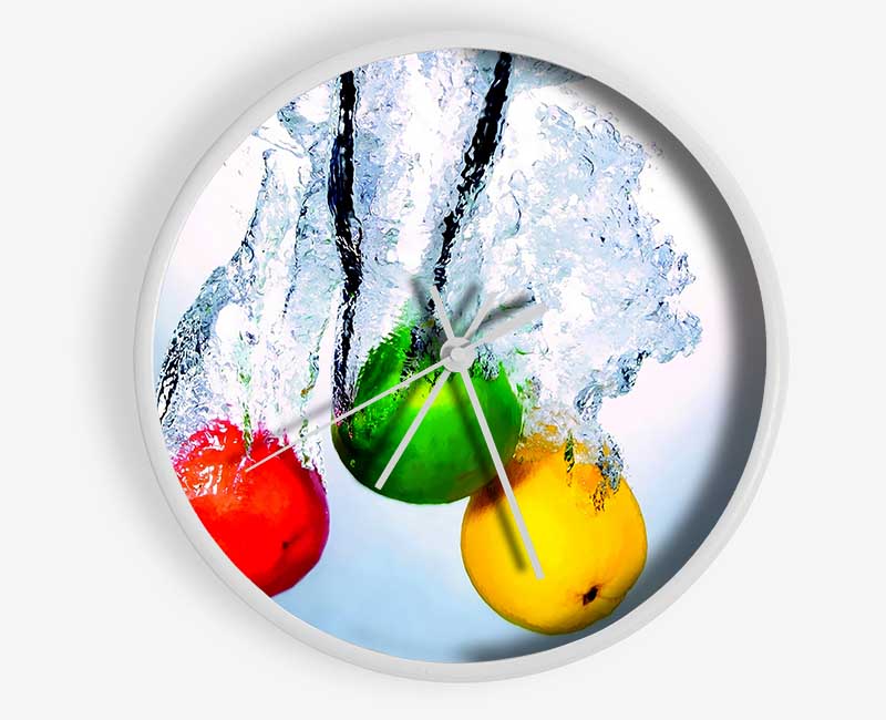 Fruit Trio Splash Clock - Wallart-Direct UK