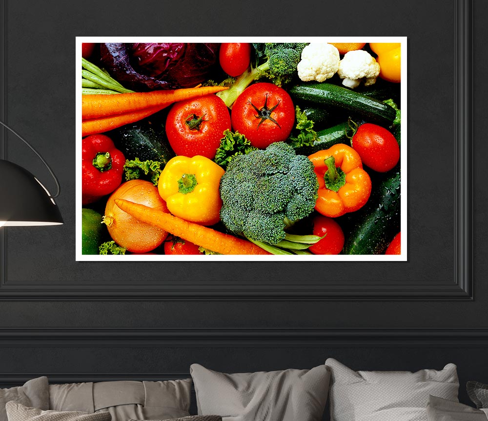 Vegetable Supreme Print Poster Wall Art