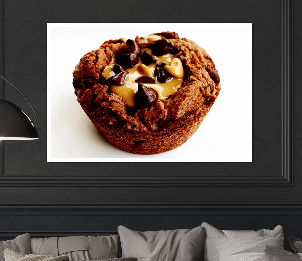 Chocolate Caramel Muffin Print Poster Wall Art