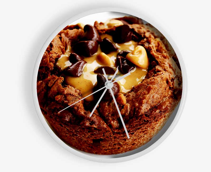 Chocolate Caramel Muffin Clock - Wallart-Direct UK