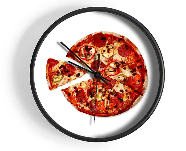 Pizza Share Clock - Wallart-Direct UK