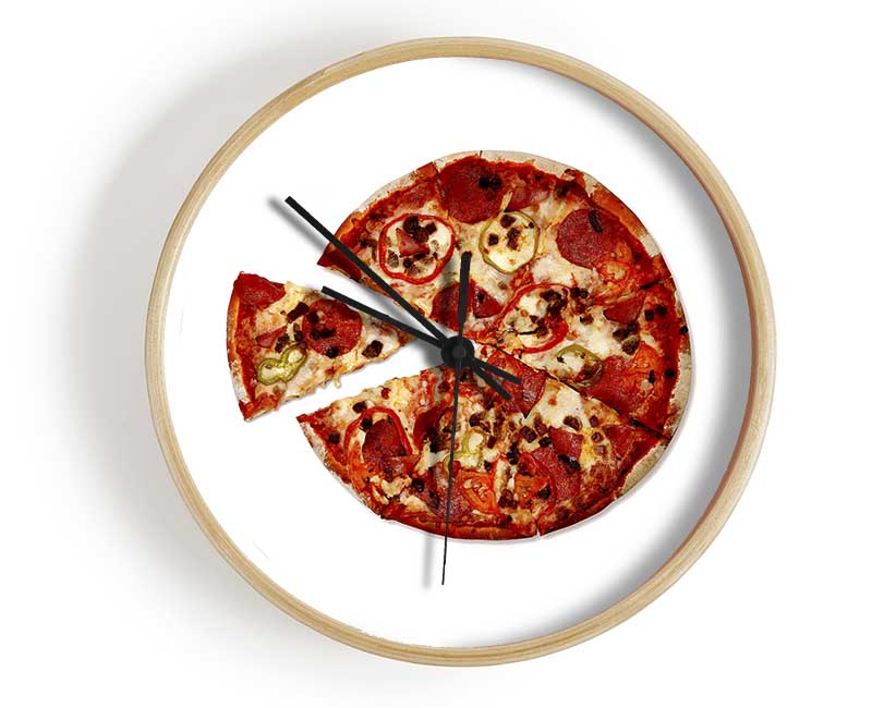 Pizza Share Clock - Wallart-Direct UK