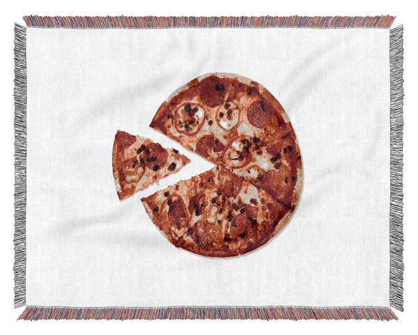 Pizza Share Woven Blanket