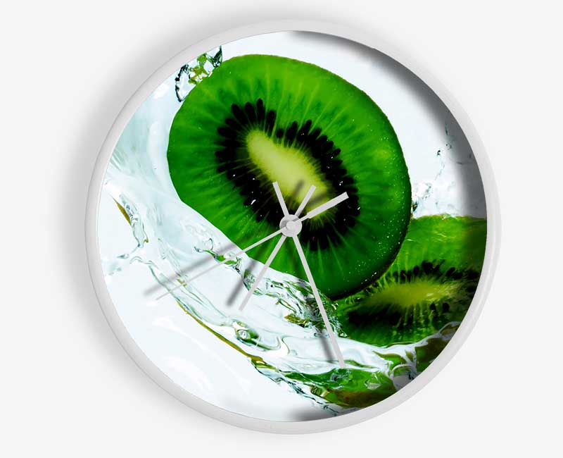 Kiwi Splash Clock - Wallart-Direct UK