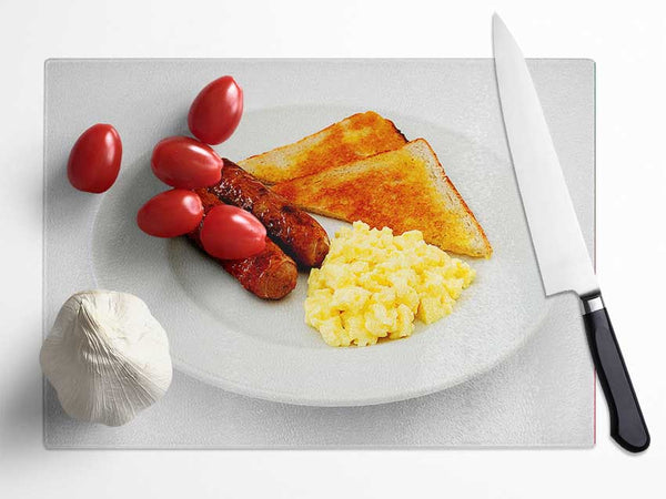 Scrambled Egg Glass Chopping Board