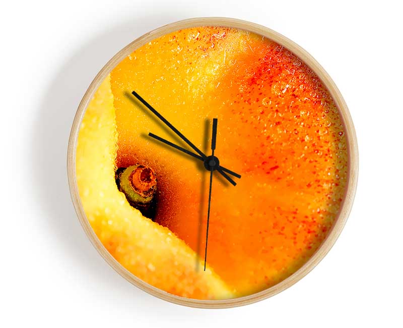 Peach Close-Up Clock - Wallart-Direct UK