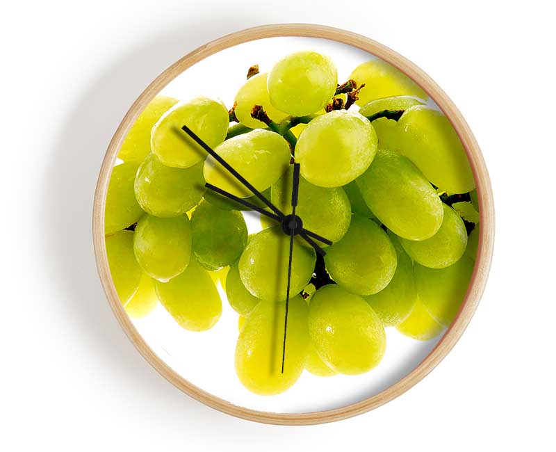 Green Grapes Clock - Wallart-Direct UK